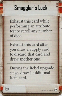 Jyn Odan 1 XP card: /images/heroes/jynOdan/Smugglers Luck.jpg